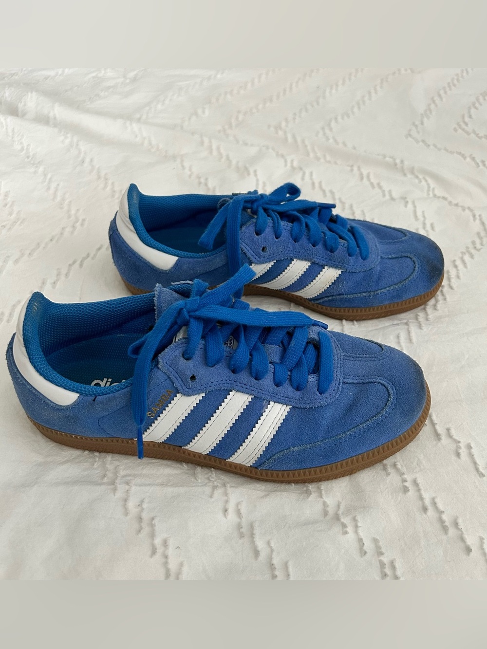 adidas Men’s Samba ADV Shoe Bluebird Blue White Suede Gum Rubber Sole Low Top 5